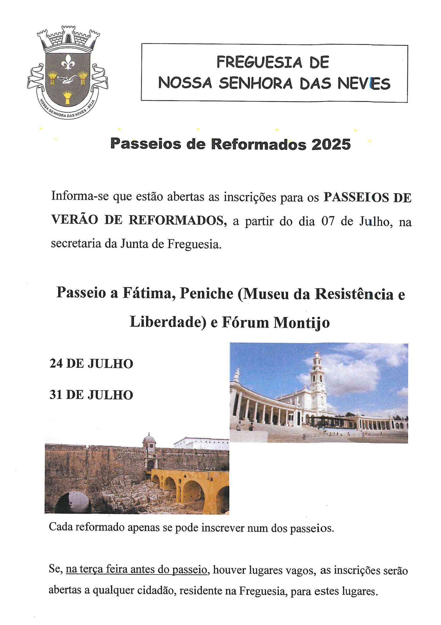 Passeio de Reformados 2025
