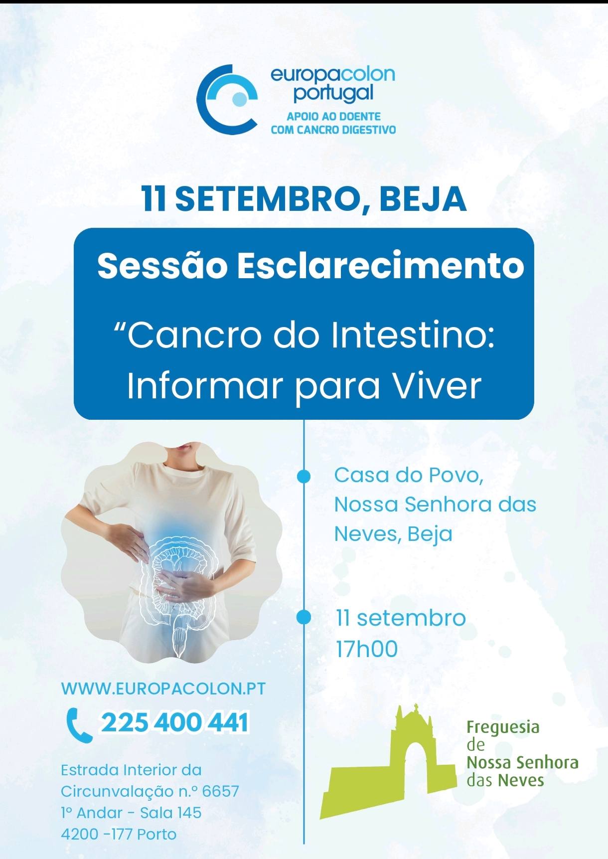 Sessão de Esclarecimento - Cancro do Intestino: Informar para Viver