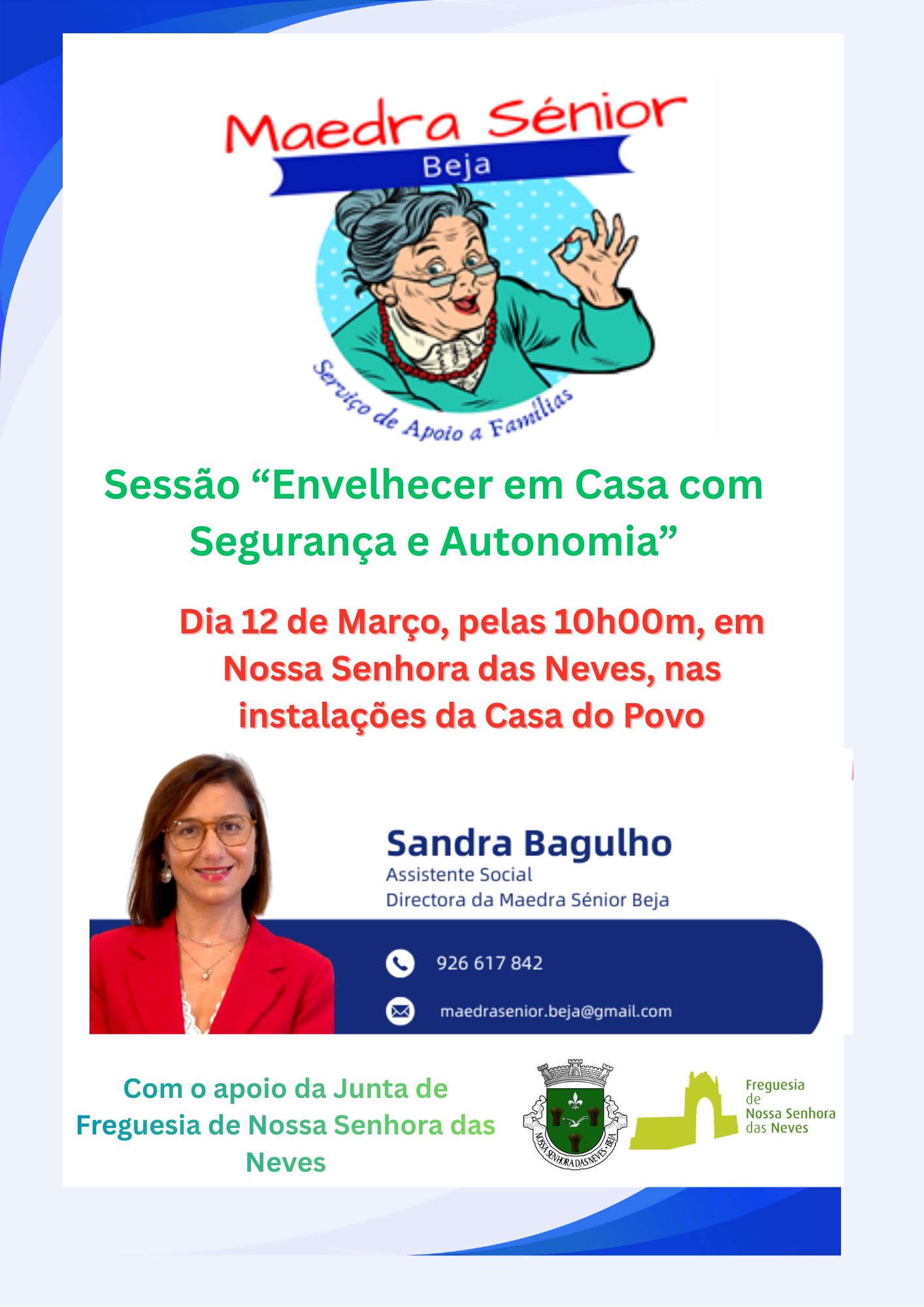 Sessão: “Envelhecer em Casa com Segurança e Autonomia”