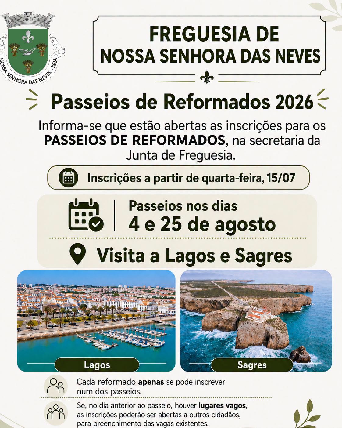Passeio de Reformados 2026