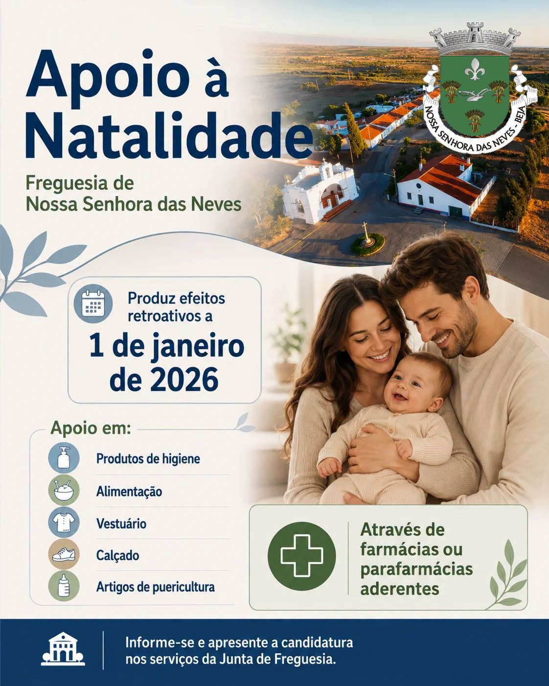 Apoio à Natalidade - Freguesia de Nossa Senhora das Neves