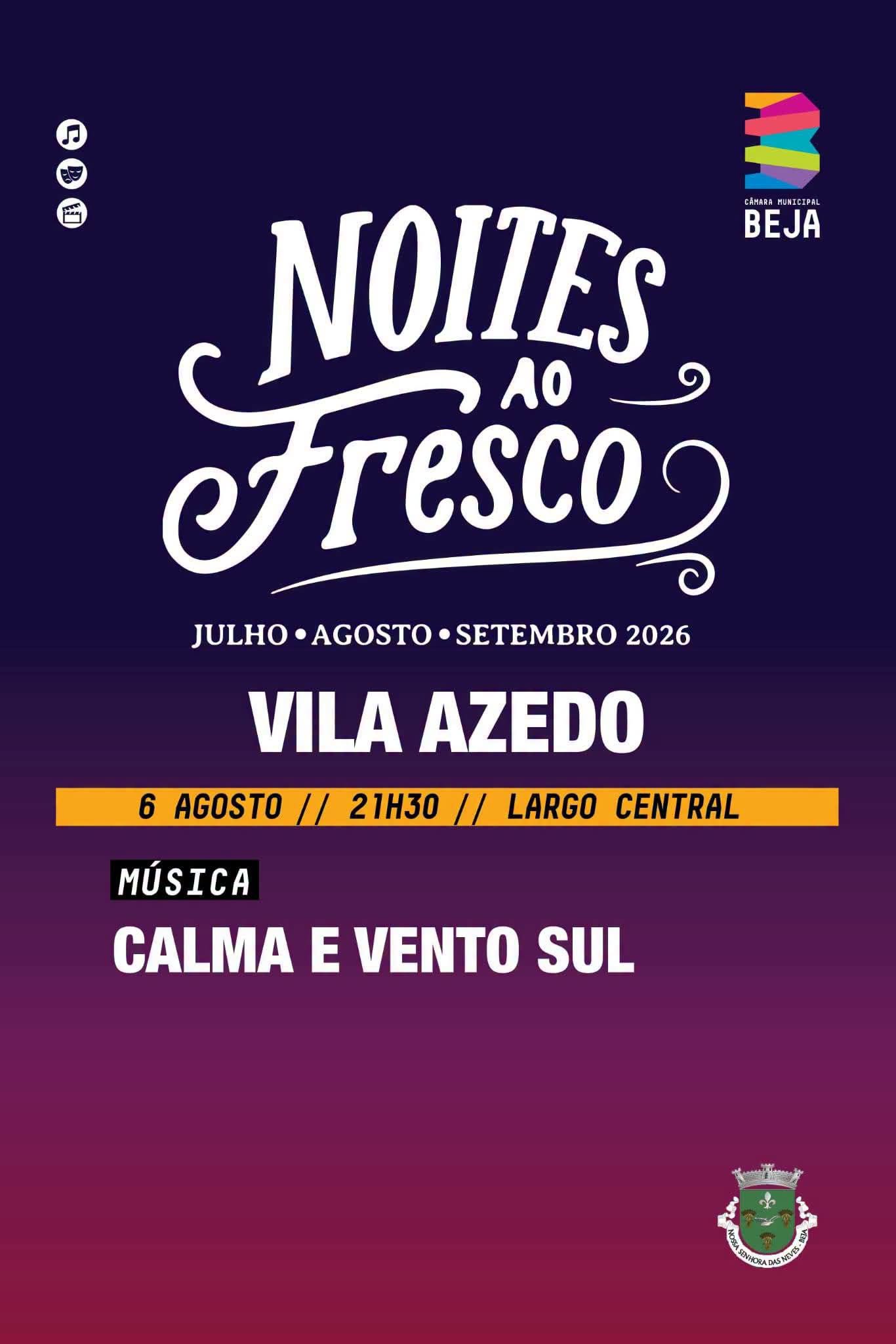 Noites ao Fresco 2026 - 6 de Agosto